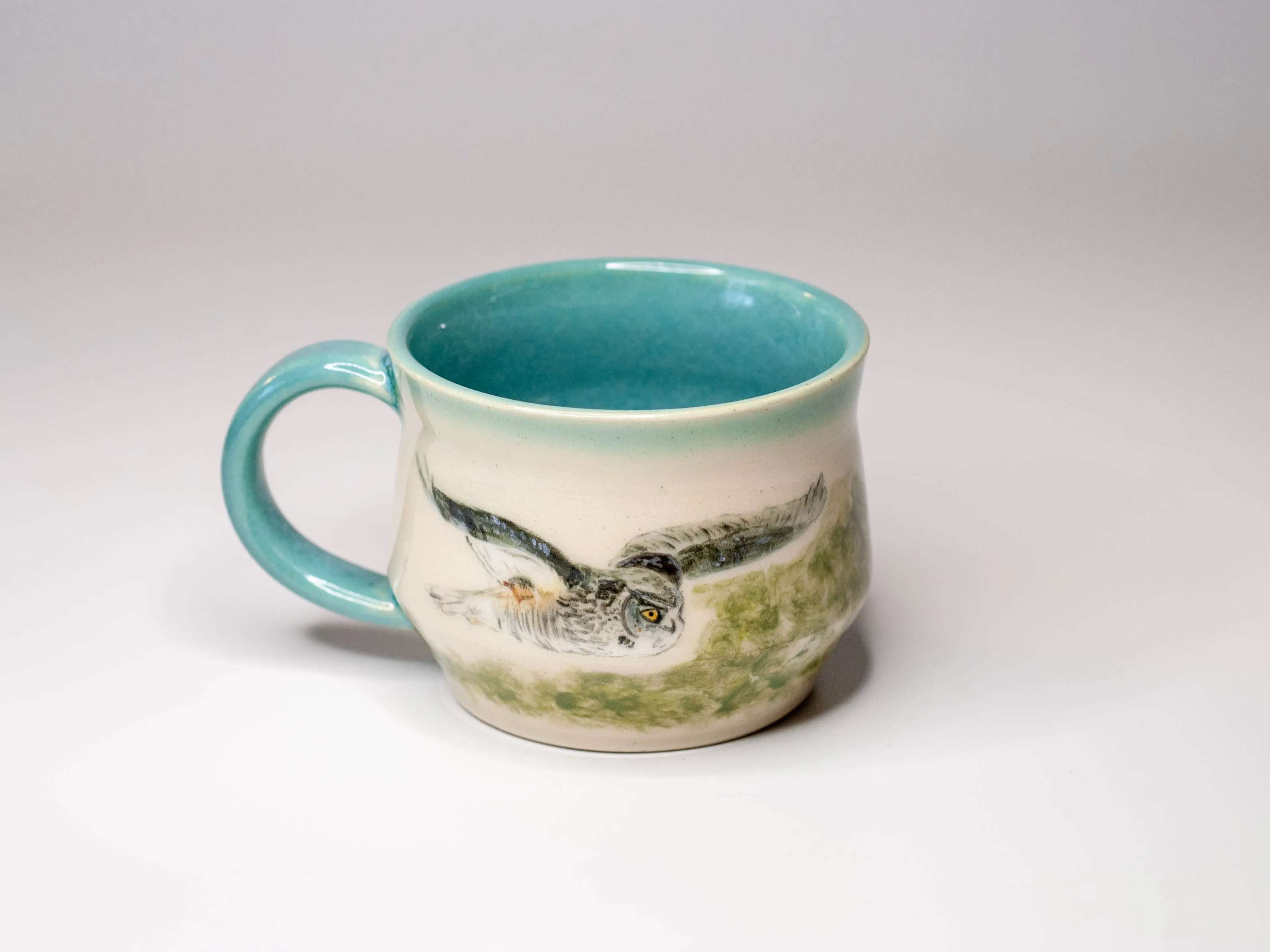 Great Horned Owl Mug Back